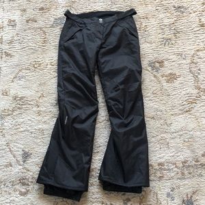 Lightly worn, women’s M black snow pants.